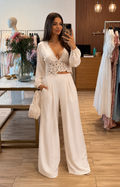 Chicways beige bordado