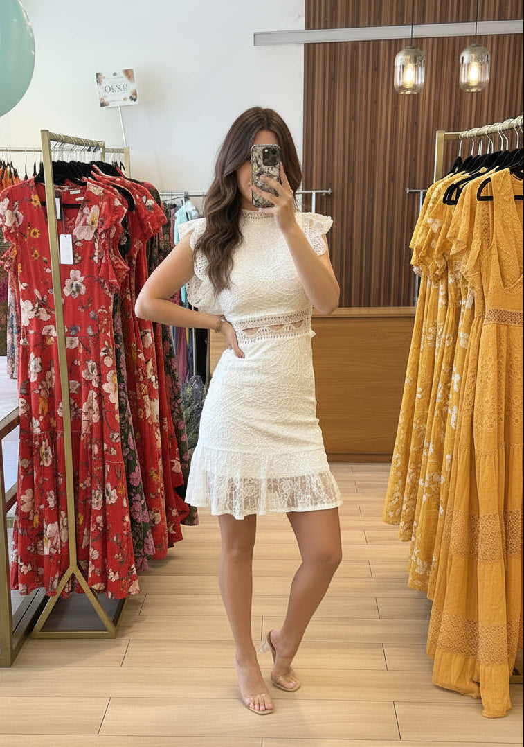 Space white encaje