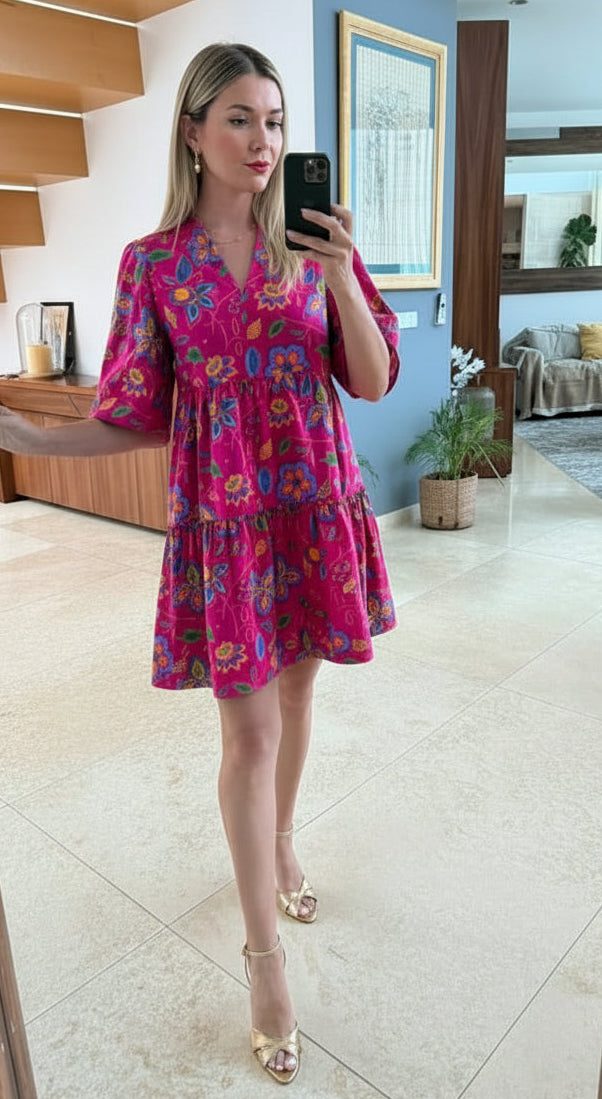 SugarL fucsia estampado